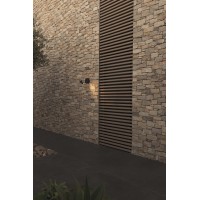 Уличный настенный светильник CLAP черный LED 6W 3000K 38°