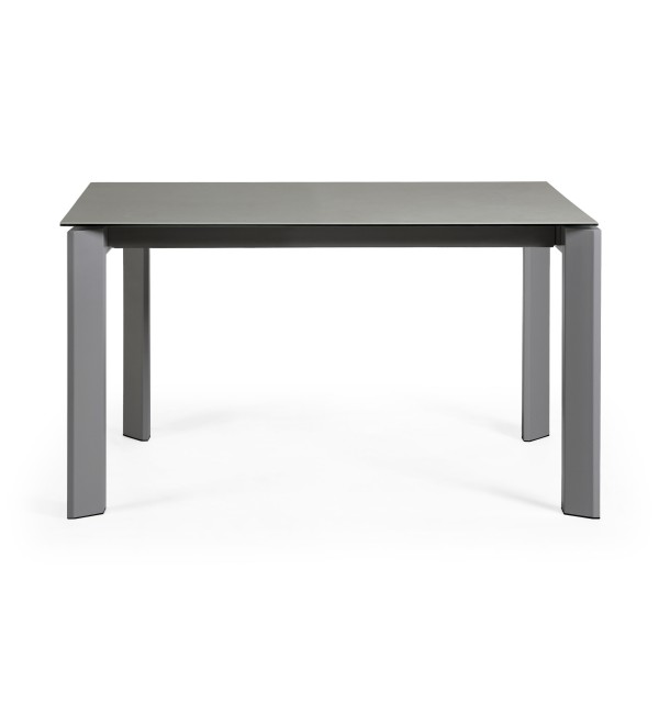 Стол Atta 140 (200) x90 антрацит, серый, керамика