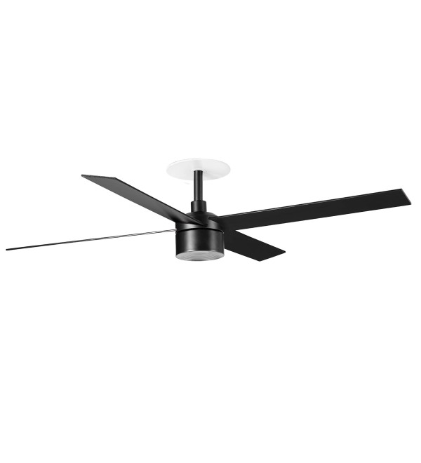 Потолочный вентилятор встроенный RUDDER TEK L 4 Ш1320 NE 4P черный 2700K TUYA