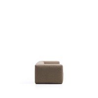 Трехместный диван Blok из коричневой синели, 240 см
