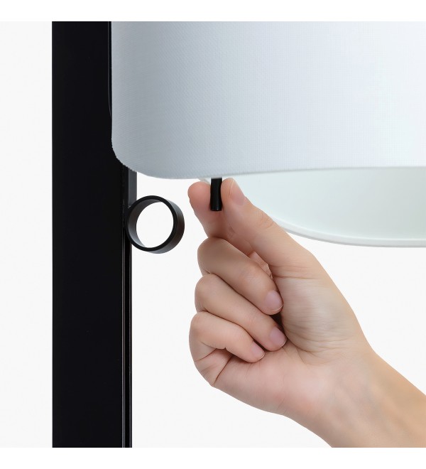 Торшер Stand Up черного и серого цвета E27 20W
