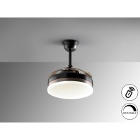 Мини вентилятор с подсветкой Vento черный Ø40 DIM