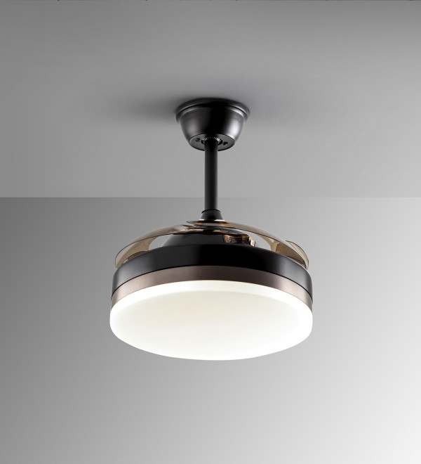 Мини вентилятор с подсветкой Vento черный Ø40 DIM