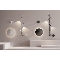 Настенный светильник CLAP черный LED 6W 3000K 38° C/PLAT S