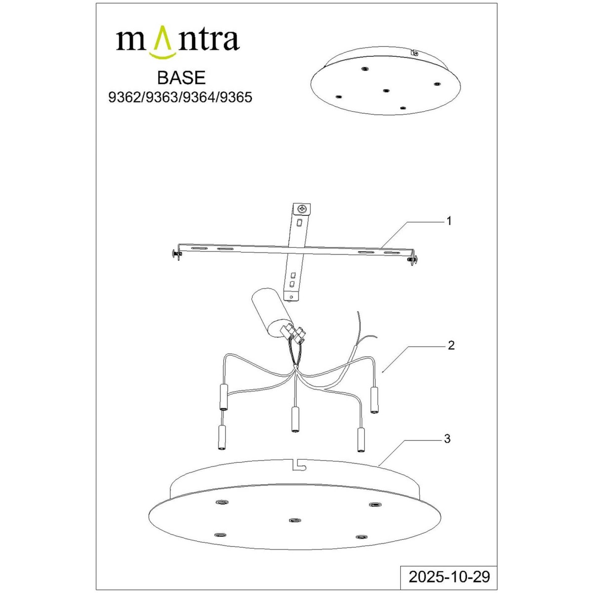 9362+9211 (5L) Подвесная люстра MANTRA ARRECIFE