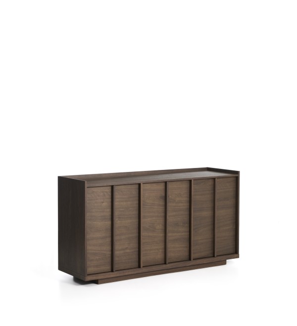 Комод Onix с отделкой из орехового шпона темного цвета, 150 x 80 см