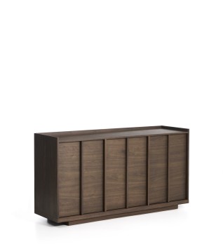 Комод Onix с отделкой из орехового шпона темного цвета, 150 x 80 см