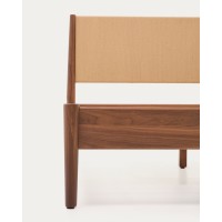 Кровать Elan из шпона и массива ореха со шнуром 160 x 200