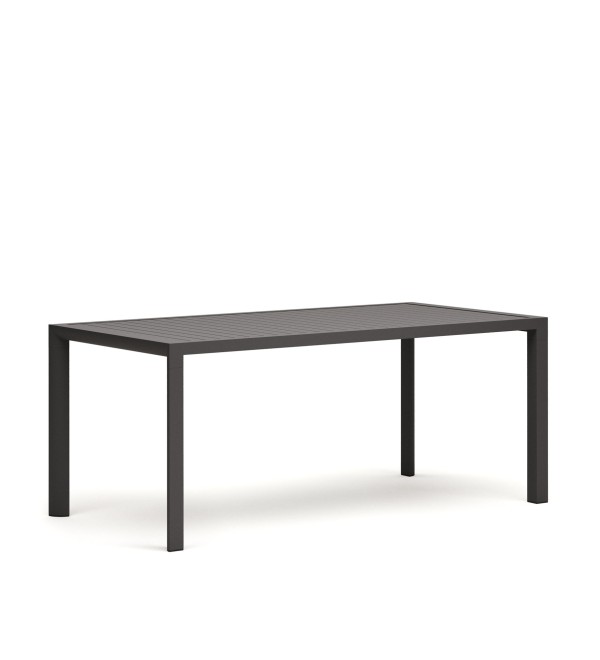 Culip Алюминиевый уличный стол с порошковым покрытием серого цвета 180 x 90 см