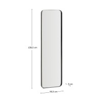 Черное металлическое зеркало Marco 55,5 x 150,5 см