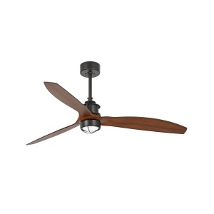 JUST FAN M Потолочный вентилятор с освещением Ш1280 черный 3P орех 3000K
