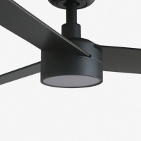 Потолочный вентилятор RUDDER S Ш1060 черный/ореховый 3P LED 18W DIM TUYA