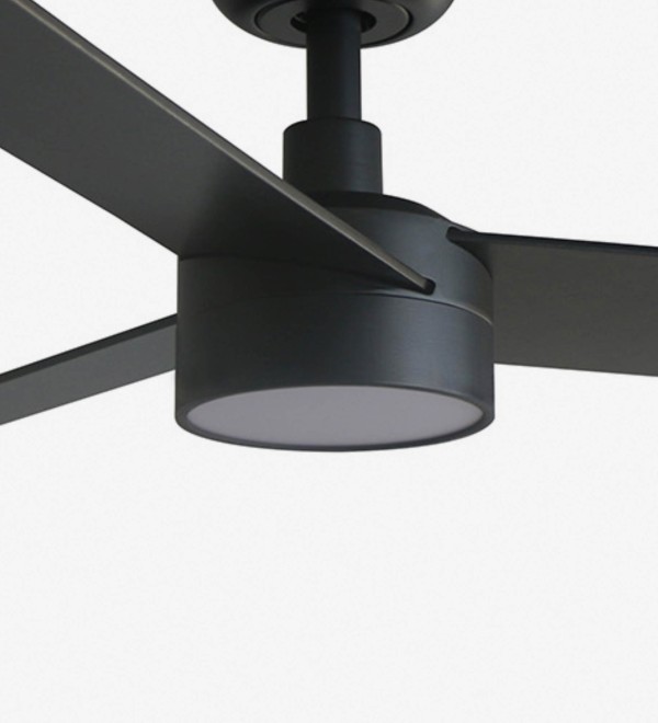 Потолочный вентилятор RUDDER S Ш1060 черный/ореховый 3P LED 18W DIM TUYA