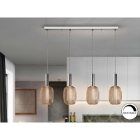 Подвесной светильник Micron 4L хром/золото