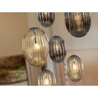Ovila Люстра 13L дымчатый- коньячный H500