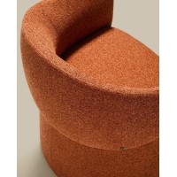 Стул Bosca из терракотовой шенилловой ткани