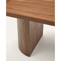 Стол Nealy с ореховым шпоном в темной отделке, 240 x 100 см