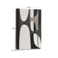 Абстрактная черно-белая картина Onure, 60 x 90 см
