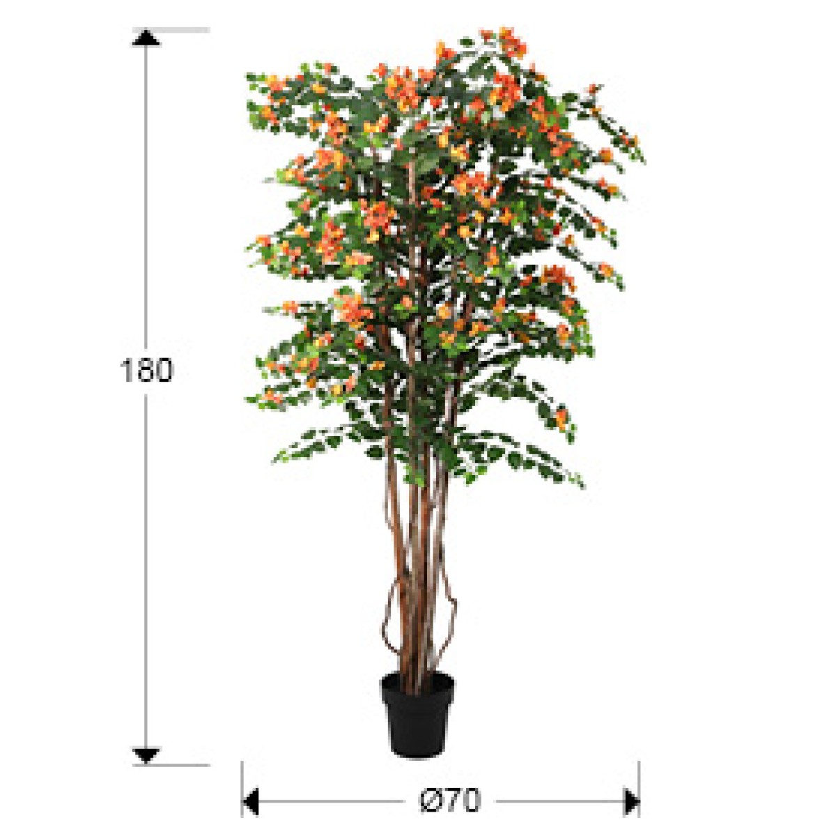 Buganvilla naranja h180 Искусственное растение