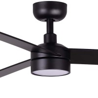 Вентилятор RUDDER S Ш1060 черный / орех 3 P LED 18W CCT DIM