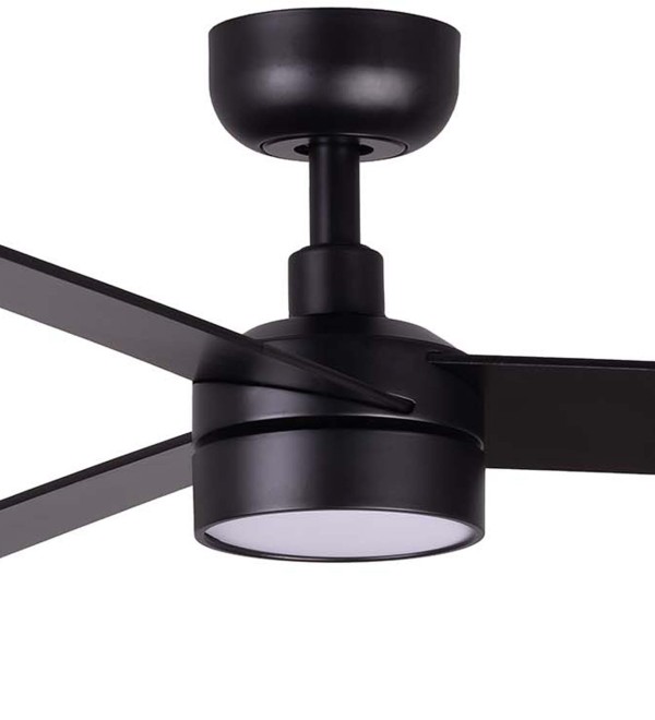 Вентилятор RUDDER S Ш1060 черный / орех 3 P LED 18W CCT DIM