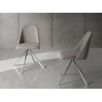 Поворотный стул Espacio Malva F3216 /4020 серый