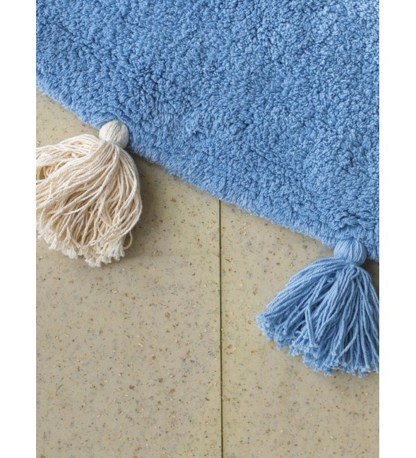 Хлопковый ковер Lillaland COLORFUL BLUE D140