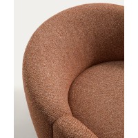 Кресло Corvena из терракотового шенилла, 98 см