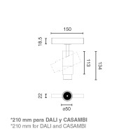 Встраиваемый светильник NESO SLIM LINSE ZOOM 10W черный 20є-50є 4000K THRIVE O