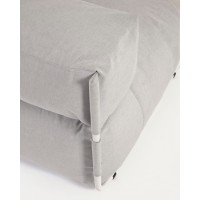 Square пуф квадратный со спинкой 101 x 101 см, светло-серый, для садового модульного дивана