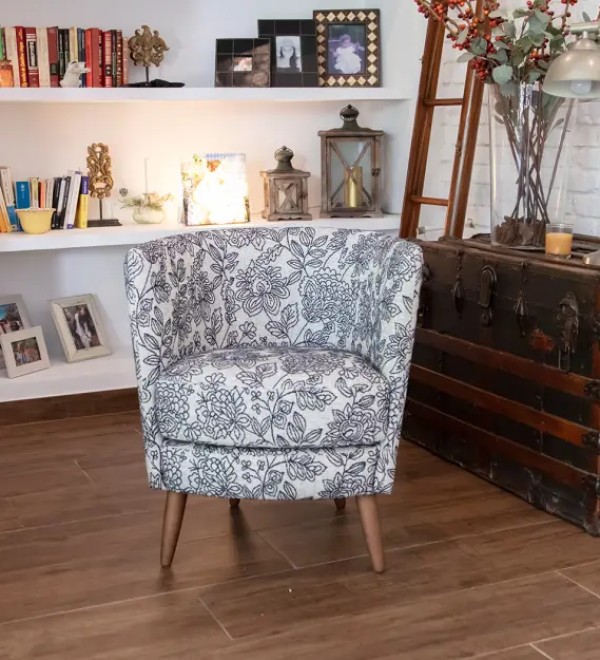 Кресло Peque Wood Legs ткань ALBERO 02 (S.5)