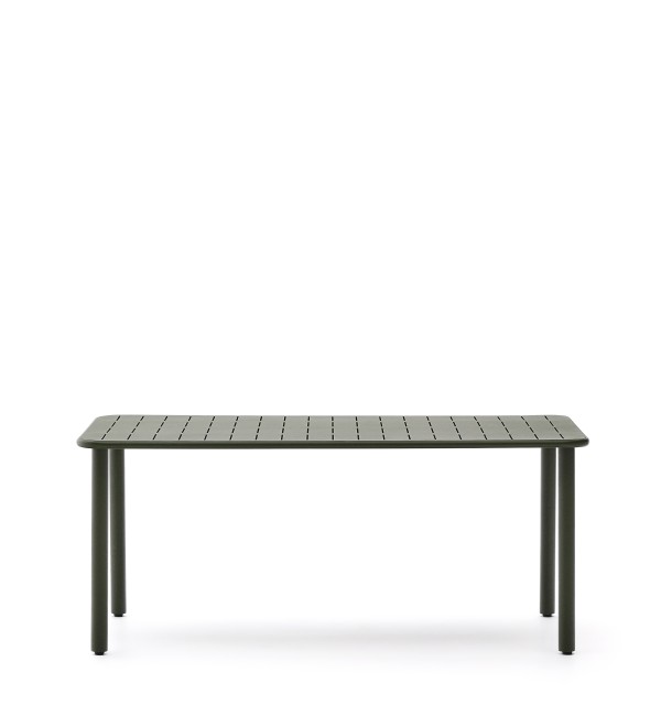 Уличный стол Brai из оцинкованной стали зелёного цвета 180 x 90 см