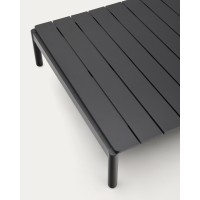 Журнальный столик Sorells из серого алюминия 89 x 91 см