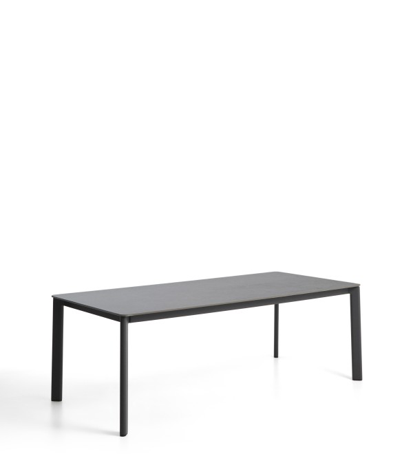 Уличный стол Anafi с графитовой столешницей из спеченного камня, 220 x 100 см
