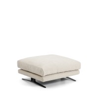 Пуф для ног Veliro из бежевой синели 85 x 90 см