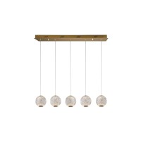 Линейный подвес Austral LED 5L золото