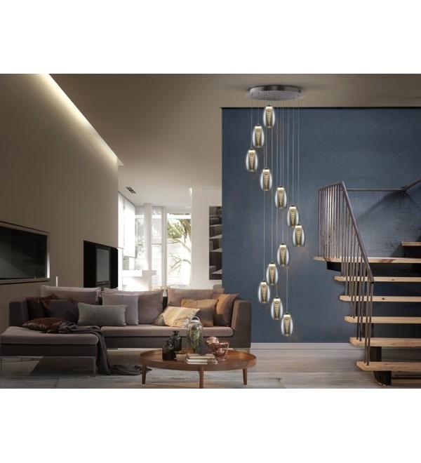 Подвесной светильник Nebula LED 12L хром