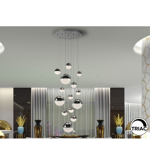 Подвесной светильник Sphere 14L LED Ø60 X500H DIM хром