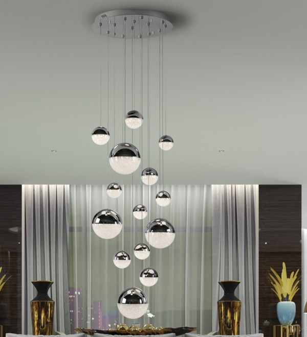 Подвесной светильник Sphere 14L LED Ø60 X500H DIM хром