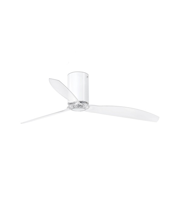 Ярко-белый / прозрачный потолочный вентилятор Mini Tube Fan