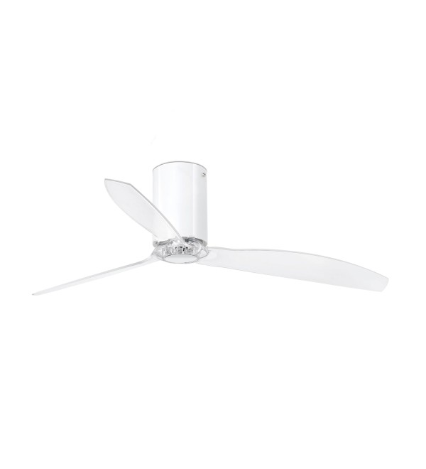 Ярко-белый / прозрачный потолочный вентилятор Mini Tube Fan