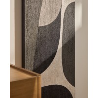 Абстрактная черно-белая картина Onure, 45 x 180 см