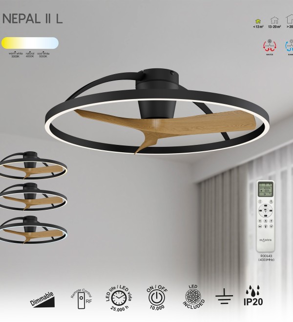 9487 Люстра потолочная-вентилятор NEPAL II