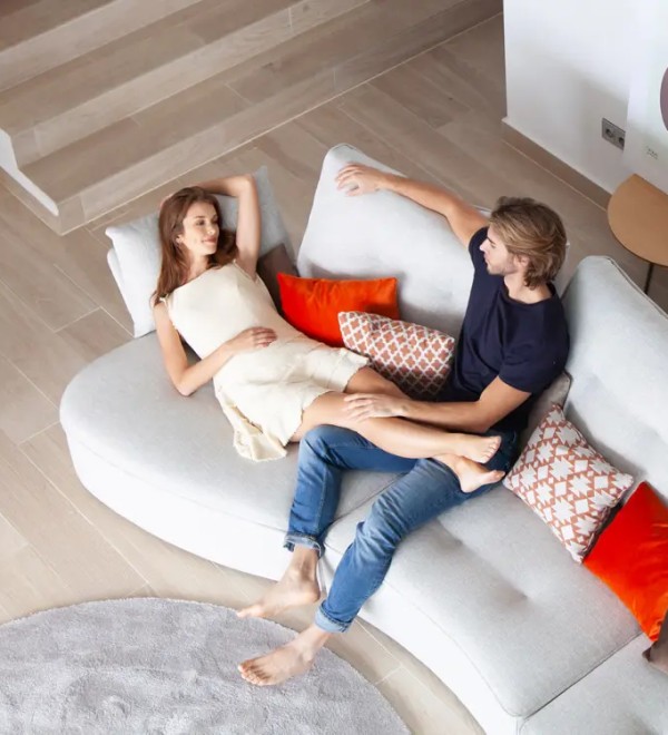 Модульный диван Arianne Plus U1 + S1 + 2M + R + PT, ножки черный пластик 3/6 см