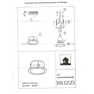 BR04656 Встраиваемый светильник LUANCO
