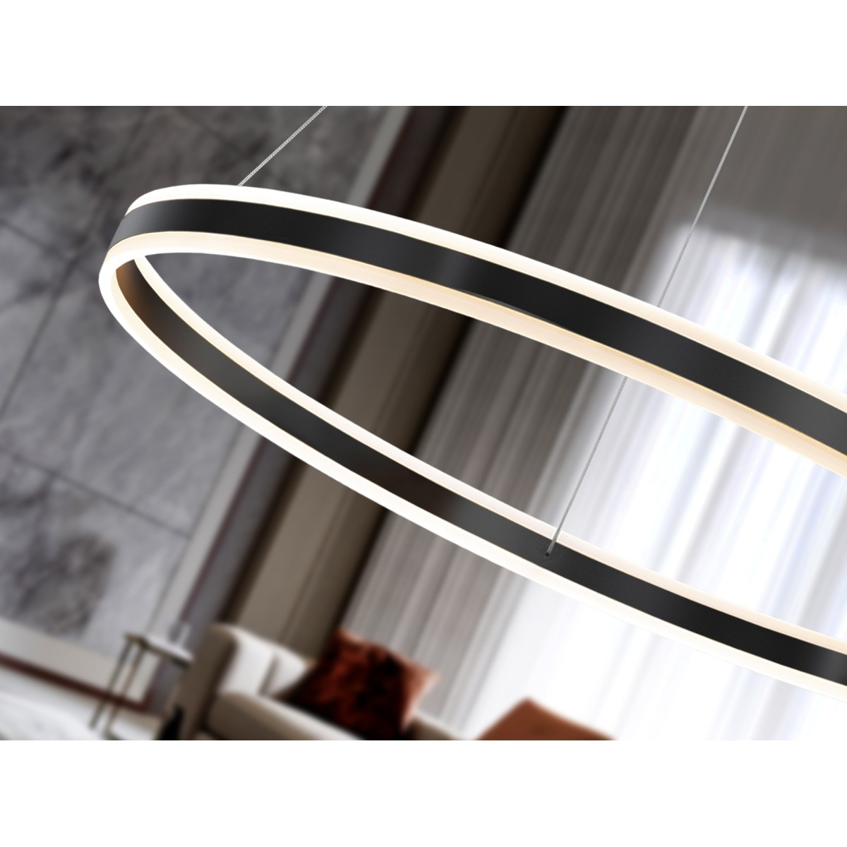 Подвесной светильник Helia Ø100 LED черный матовый