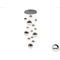 Люстра Sphere 14L хромированная D60 DIMABLE
