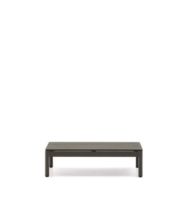 Журнальный столик Sorells из зеленого алюминия 57 x 91 см