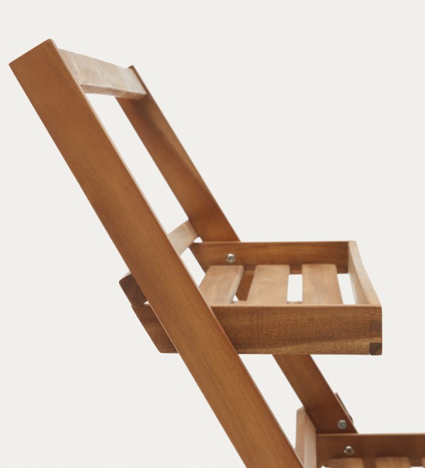 Victora Уличный стеллаж из массива акации 70 x 85 см