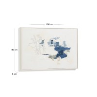 Erale Абстрактная картина ручной работы в серо-синих тонах, размер 60 x 90 см
